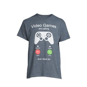 Video Game Console Graphic T-Shirt - Gray